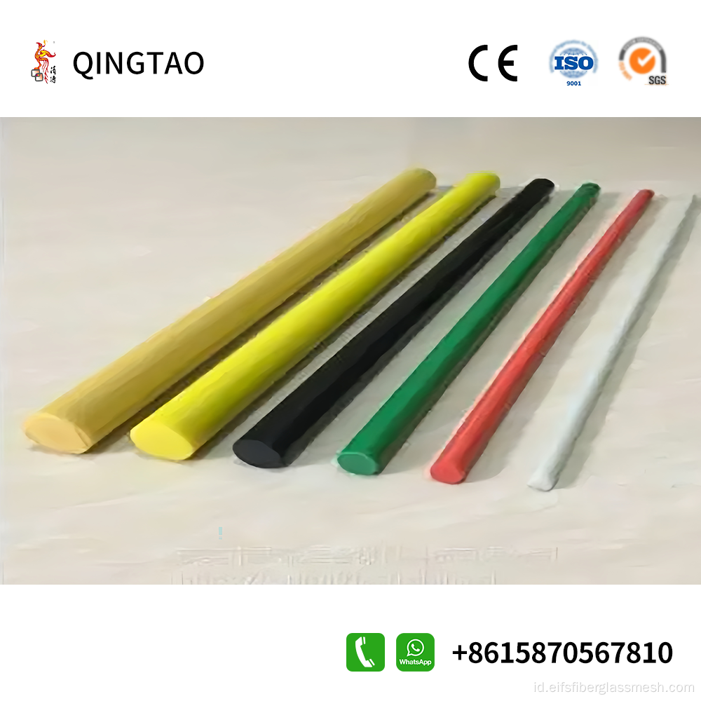 Batang bundar fiberglass, isolator fiberglass batang (0,618inch)