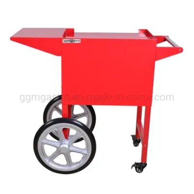 Red Color Popcorn Machine Cart Commercial Pop Corn Maker Trolley Industrial Popcorn Maker Car for Sale