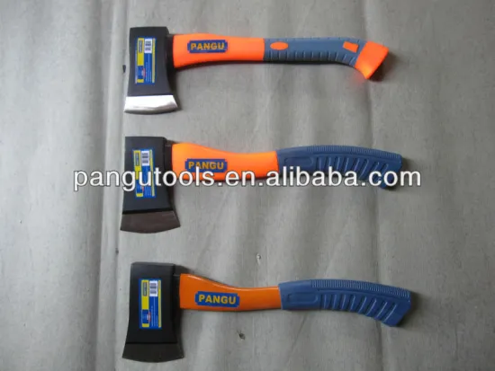 Axe, with Fiberglass and TPR handle, Drop Forged Carbon Steel, Heat Treatment HRC 47-55
