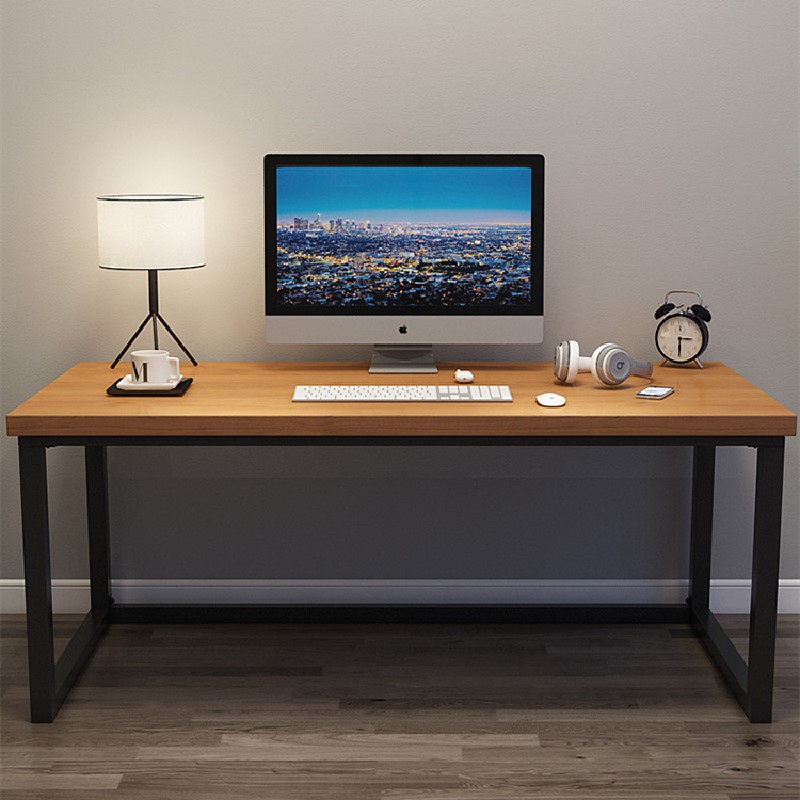 Mesa de computador de mesa sólida de madeira