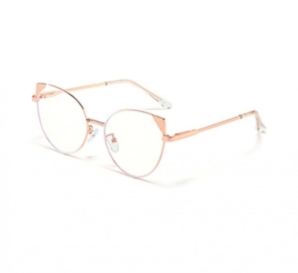 Gold Cat Eye Blue Light Cool Optical Glasses