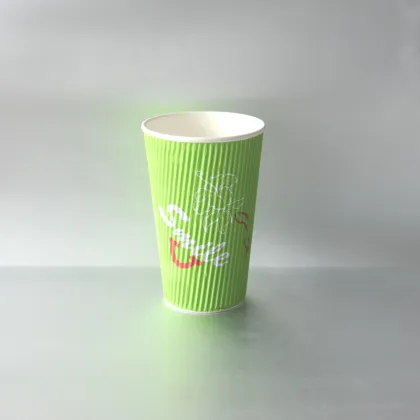 Red Ripple Disposable Coffee and Juice Cups