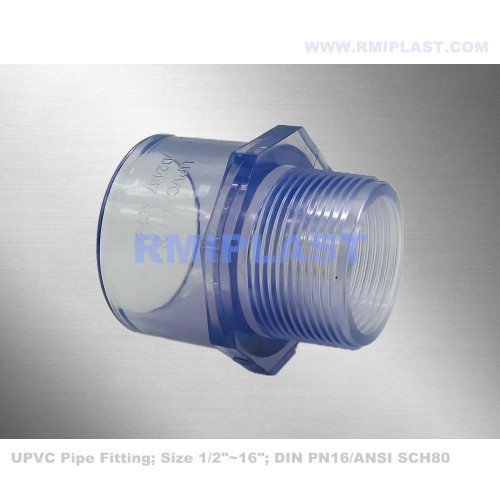 واضح محول الذكور PVC PN16 SCH80