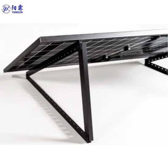 Black Aluminum Solar Panel Tilt Mount Kit with Folding Legs