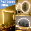 1M-5M Makeup Mirror Light Led Motion Sensor Lamp USB 5V Dressing Table Bathroom Lamp Tape Led Vanity Mirror Make Up Light Strip