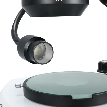 Research Stereo Microscope with Adjustable LED Light