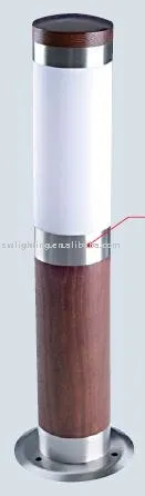 wooden stainless steel lawn light