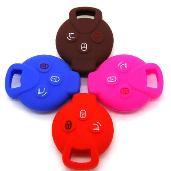 Factory silicone car key cover for Mercedes Smart