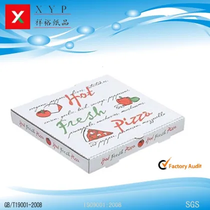 hot sale corrugated paper pizza box for fast food
