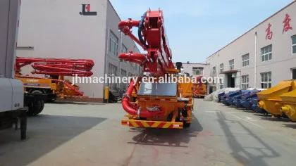 29m concrete pump with boom concrete boom pump with Sinotruk