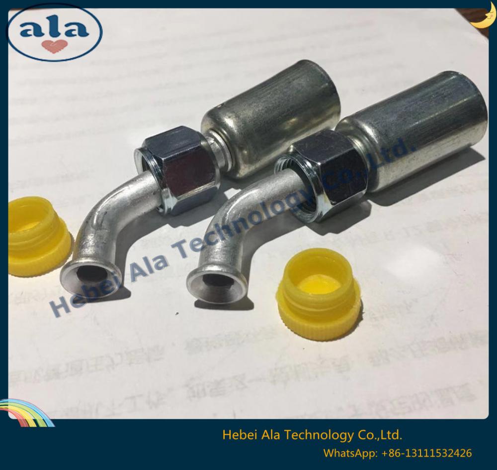 Al Joint With Iron Jacket Female Flare Auto Air Conditioning Hose Fittings 45 Degree Ac Fittings 1 Al Joint With Iron Jacket Female Flare Auto Air Conditioning Hose Fittings 45 Degree Ac Fittings 1