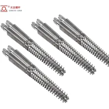 পিভিসি এক্সট্রুশন লাইনের জন্য OEM বাইমেটালিক টুইন স্ক্রু এবং ব্যারেল