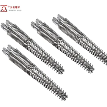 পিভিসি এক্সট্রুশন লাইনের জন্য OEM বাইমেটালিক টুইন স্ক্রু এবং ব্যারেল