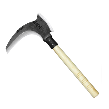 Long Handle Palm Harvest Sickle Farm Weeding Sickle Stainless Steel Sickle With Axe
