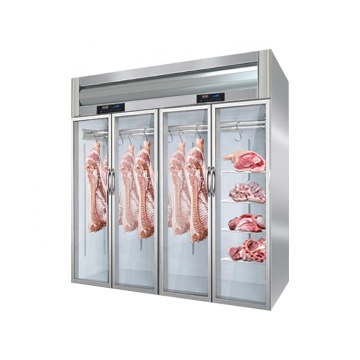 Commercial Vertical Meat Display Cabinet with Refrigeration for Fresh Meat and Freezing