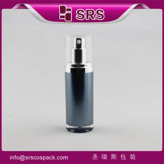 Round Shape Airless 30ml 50ml 100ml Cosmetic sunscreen lotion bottle