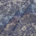 Jacquard in broccato di seta in oro nero