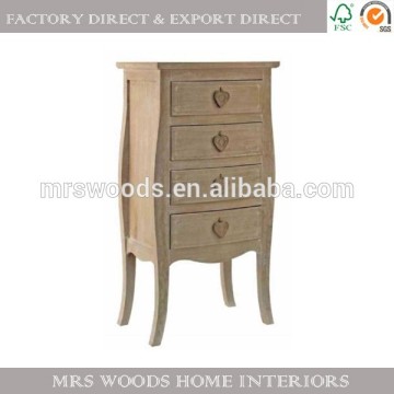 french rustic shabby chic style bedroom drawer chest solid wood furniture vintage