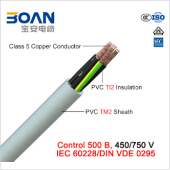 Control 500 B, Control Cable, 450/750 V, Flexible Cu/PVC/PVC (IEC 60228/DIN VDE 0295)
