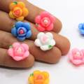 Fancy New Arrival Kawaii Flower Shaped Flat back Beads Slime Girls Garment Hair Accessories Holiday Decor Cabochon