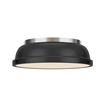 Modern Brushed Nickel Black Kitchen Ceiling Light - 80 E26 Surface Mounted Lamp