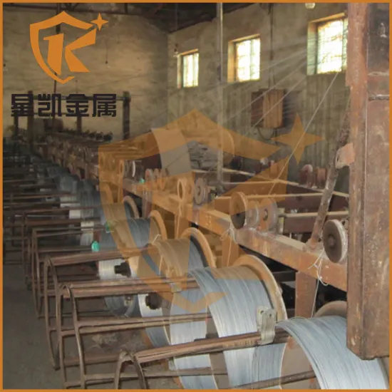 Galvanized wire rope in steel wire