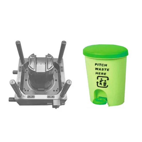 Custom Large Plastic Injection Trash Bin Mold - Affordable New Design
