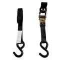 4 PACK Rubber handle ratchet strap