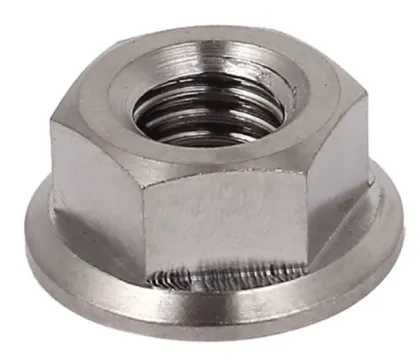 Stainless Steel Flange Nut Bolt Silver