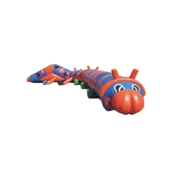 Colorful Outdoor Amusement Park Caterpillar Tunnel Obstacle Inflatable Tunnel Entrance for Sale