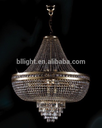 Vintage style hanging mosaic glass chandelier