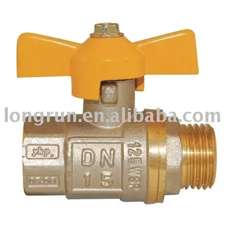 butterfly handle brass ball valve