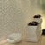 white Go decoration bamboo fiber 3d indoor emboosed wall sticker