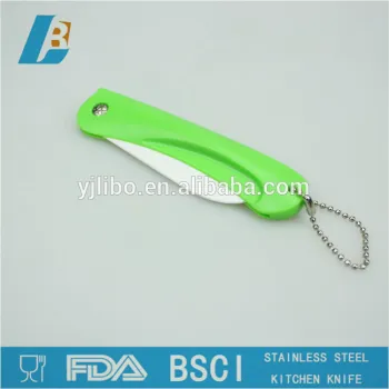 folding knife with ceramic blade