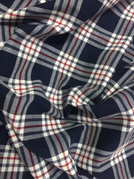 Cotton Check Shirt Fabric