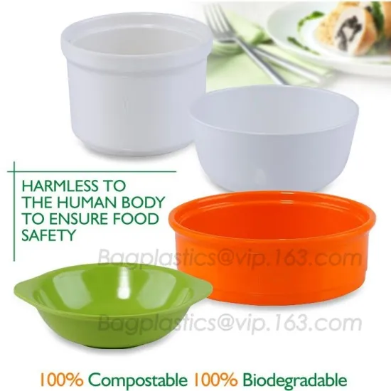 Eco-friendly freshness preservation, waterproof food containers, PLA dinner plate for restaurant use, pla food box for meat