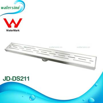 JD-DS211 Stainless steel brushed long square design floor drainer
