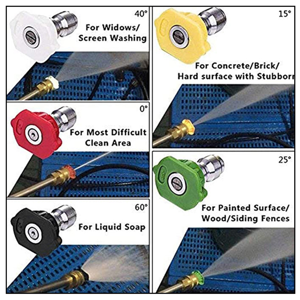 Acessórios para carro1800PSI Electric High Pressher Adaptador de arruela para K2K3K4K5K6K7 bico para lavagem de carros de água com pistola de pulverização