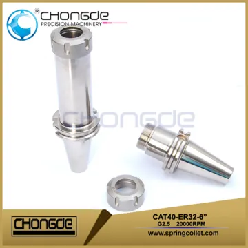 High Precision CAT40-ER32-6" Collet Chuck CNC Machine Tool Holder