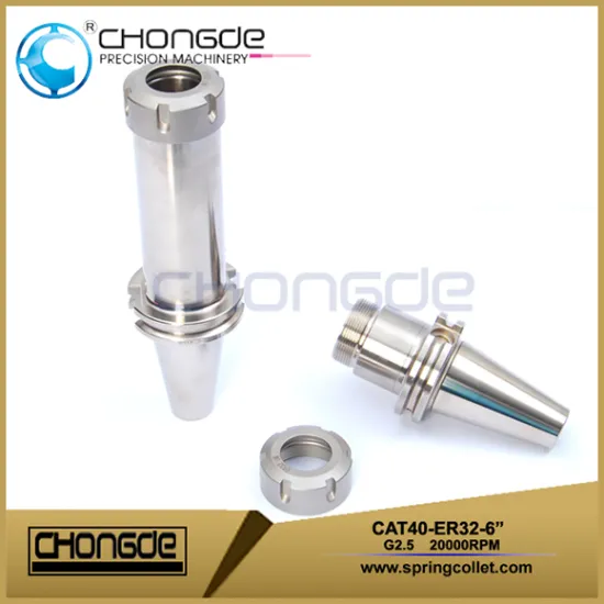 High Precision CAT40-ER32-6" Collet Chuck CNC Machine Tool Holder