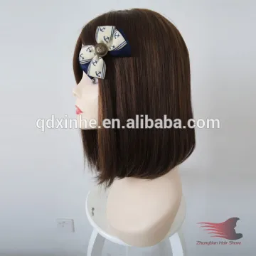Color #8/6 European Hair BOB Jewish Wig Overnight Shipping
