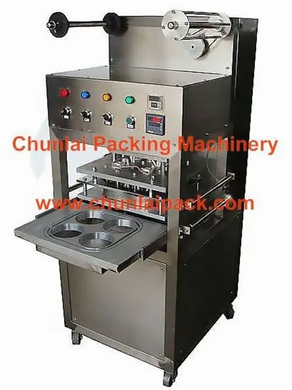 KIS-4 vertical type modified atmosphere tray vacuum sealing machine