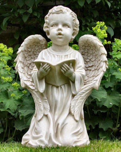 White Marble Little Angel Statue Dijual