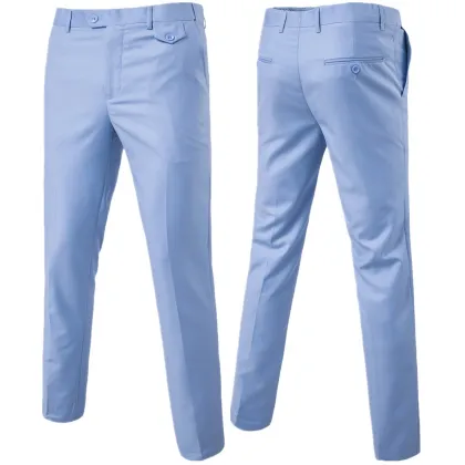 High Quality Cotton Blend Chino Pants for Men - Formal Casual Golf Pant