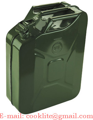 5 Gal 20L Steel Jerry Can Gasoline Gas Fuel Can Metal Emergency Backup Gas Caddy Tank