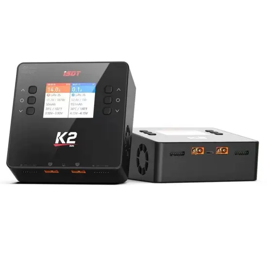 NEW ISDT K2 Air AC 200W DC 50a0Wx2 20A Dual Channel Balance Lipo Charger Discharger for Lipo NiMh Pb Battery