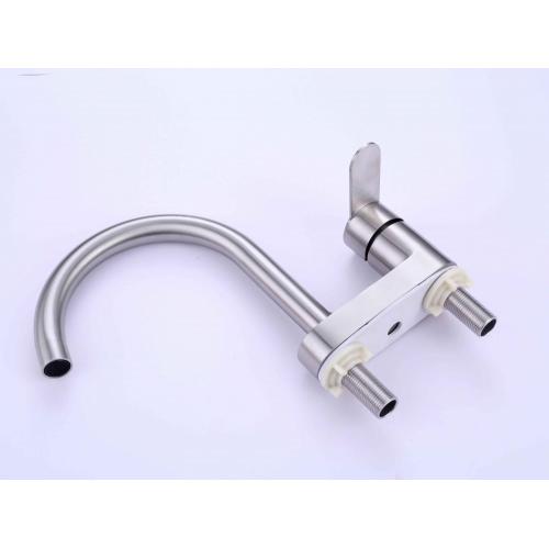 304 Stainless Steel Bathroom Double holes Basin Faucet