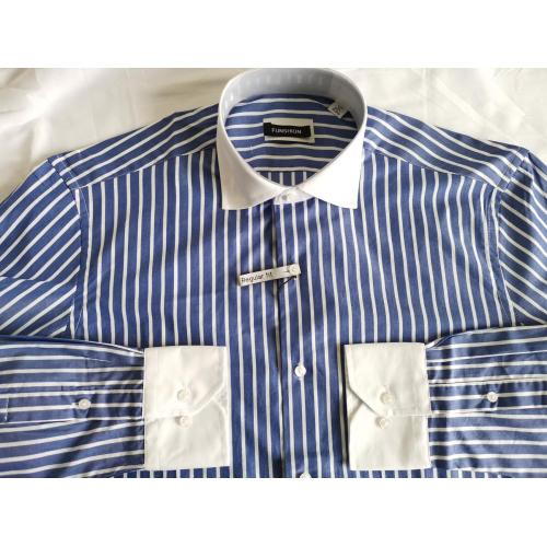 Casual Poplin Shirt Men Casual Y/D Poplin Italy Collar Long Shirt Factory