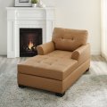 Estilo americano Tufted Sala de estar Chaise Lounge