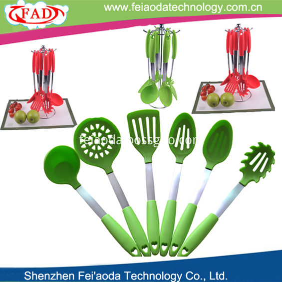 6pcs per set silicone kitchen utensils